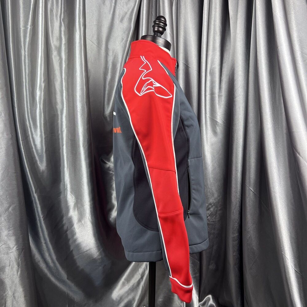 Alpinestars Women’s S Racing Development Livery Jacket Softshell Moto‎ Gray/Red - Picture 8 of 17